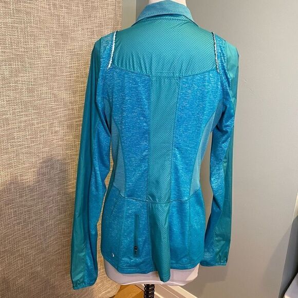 Lululemon Featherweight Hybrid Jacket Run Rare Hard to Find Surge Blue Teal 8 - Picture 6 of 11